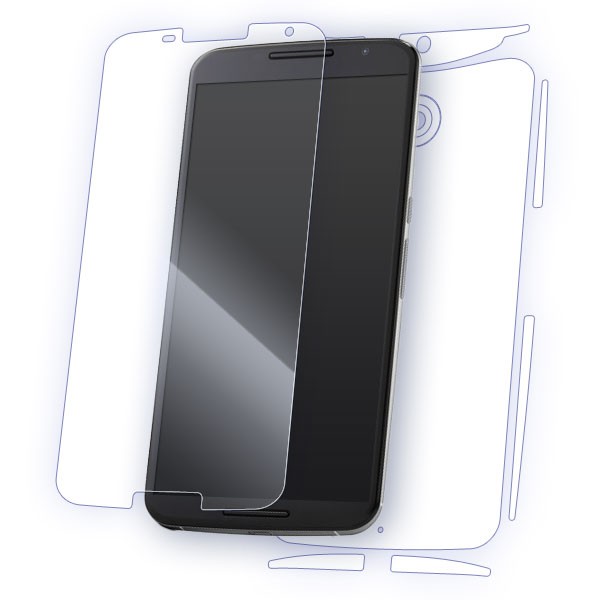 Google Nexus 6 Protective Total Body Skin and Screen Protector